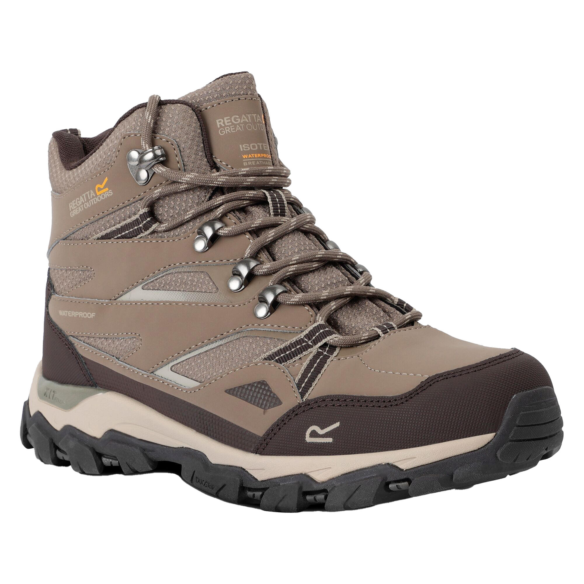 REGATTA Womens/Ladies Holcombe III Walking Boots (Walnut/White Pepper)