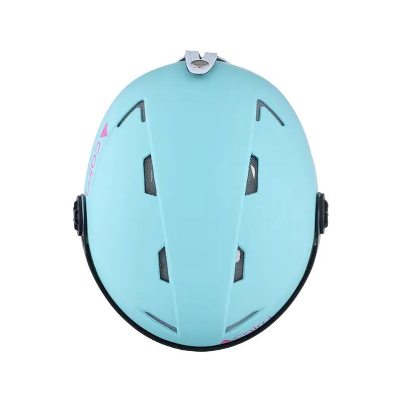 CAIRN Casque de ski Junior ANDROID VISOR J - TURQUOISE NEON PINK
