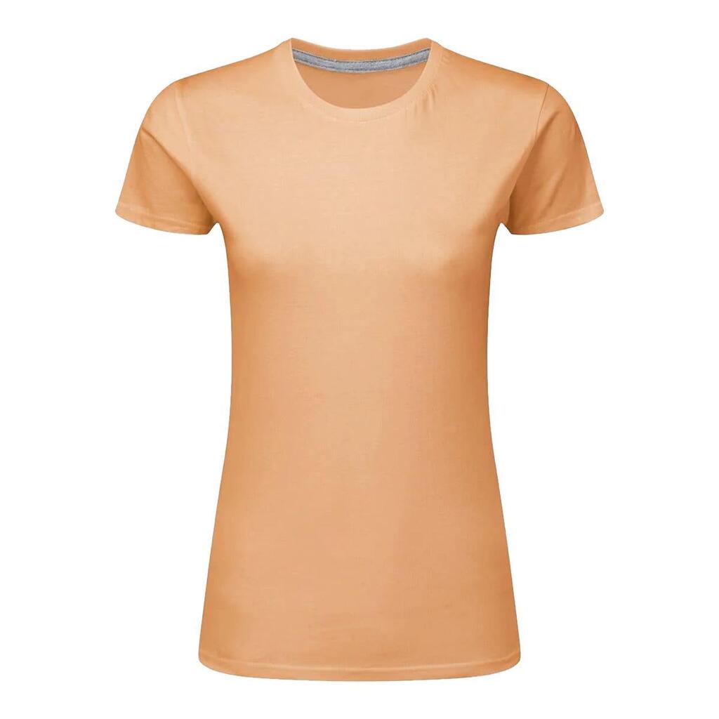 Womens/Ladies Perfect Print Tee (Cantaloupe)