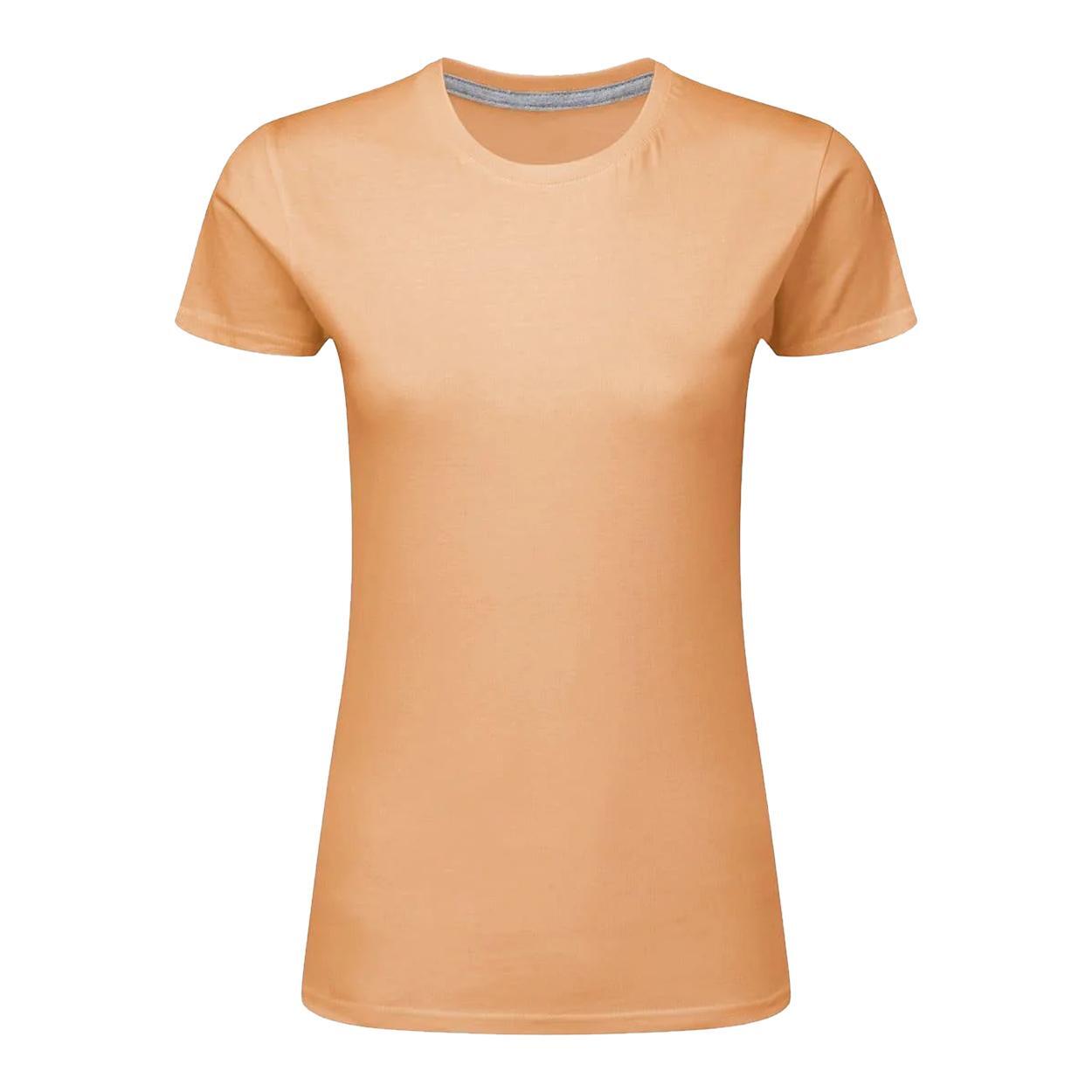 Sg - Tshirt Perfect Print Femme (cantaloup) - T-shirt Manches Courtes - Jaune|orange - 40 M - Decathlon