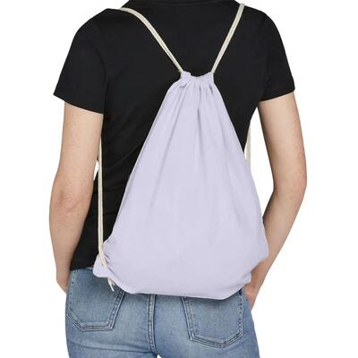 Cotone Organico Borsa Con Coulisse SG Nero Taglia Unica