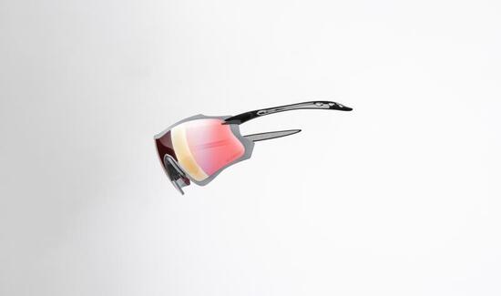 OCCHIALI BICI GIST PACK NERO LENTE ROSSA