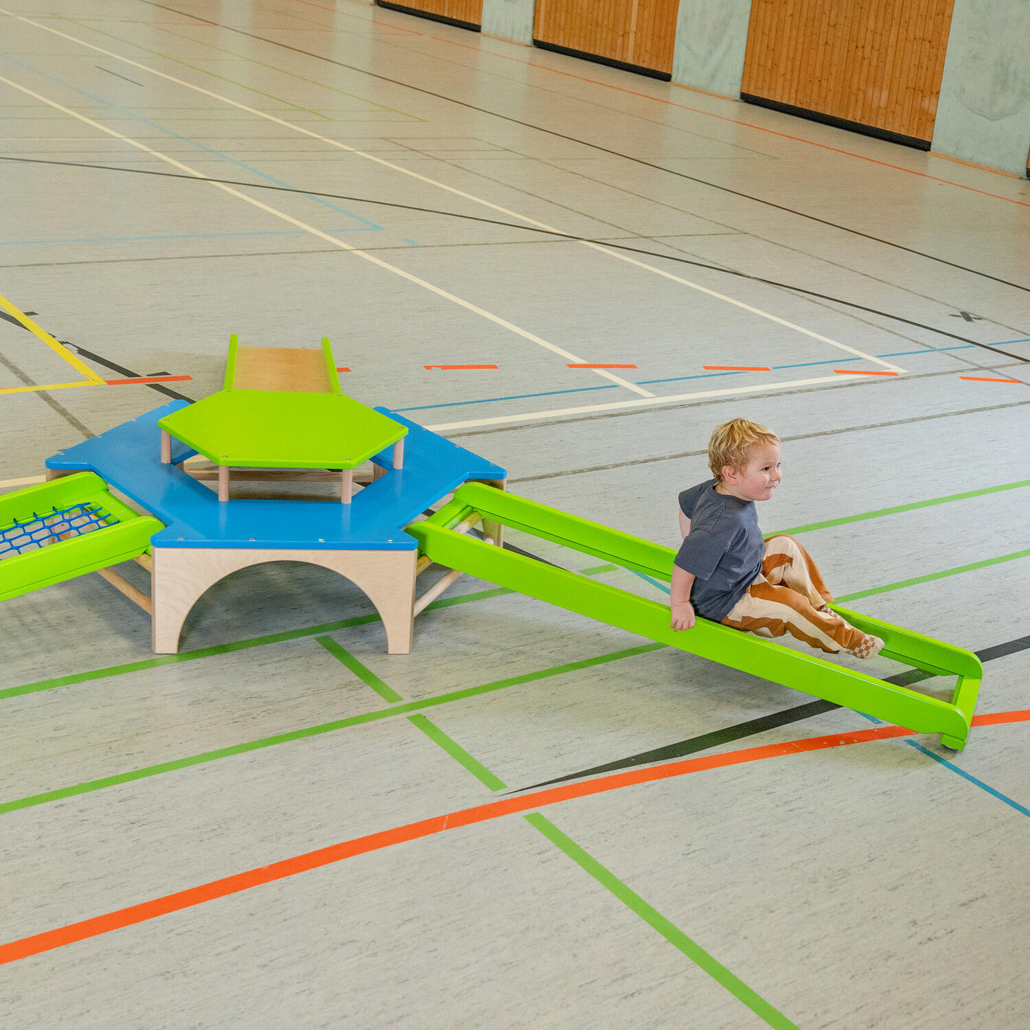 Skywalk-Balancierbrett Woody Kinderturnen Unisex 3/3