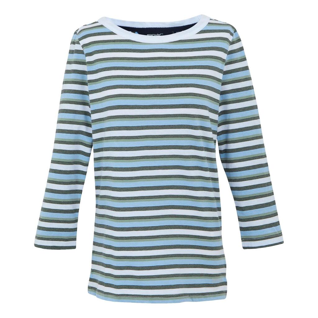Womens/Ladies Baylette II Striped TShirt (White)