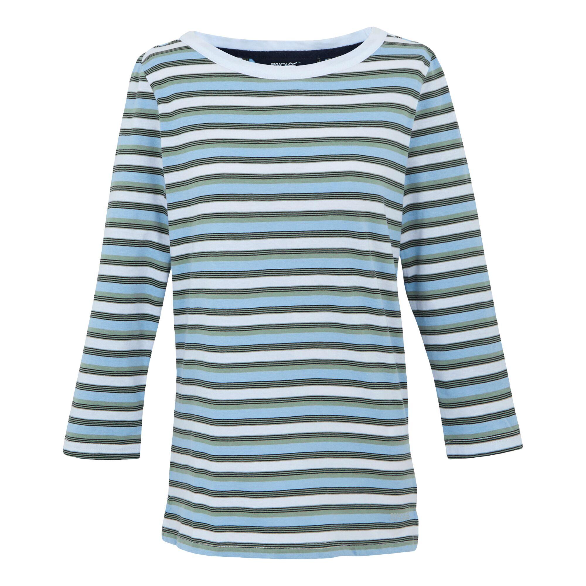 Tricou Drumeții În Natură Regatta Baylette II In Dungi Femei