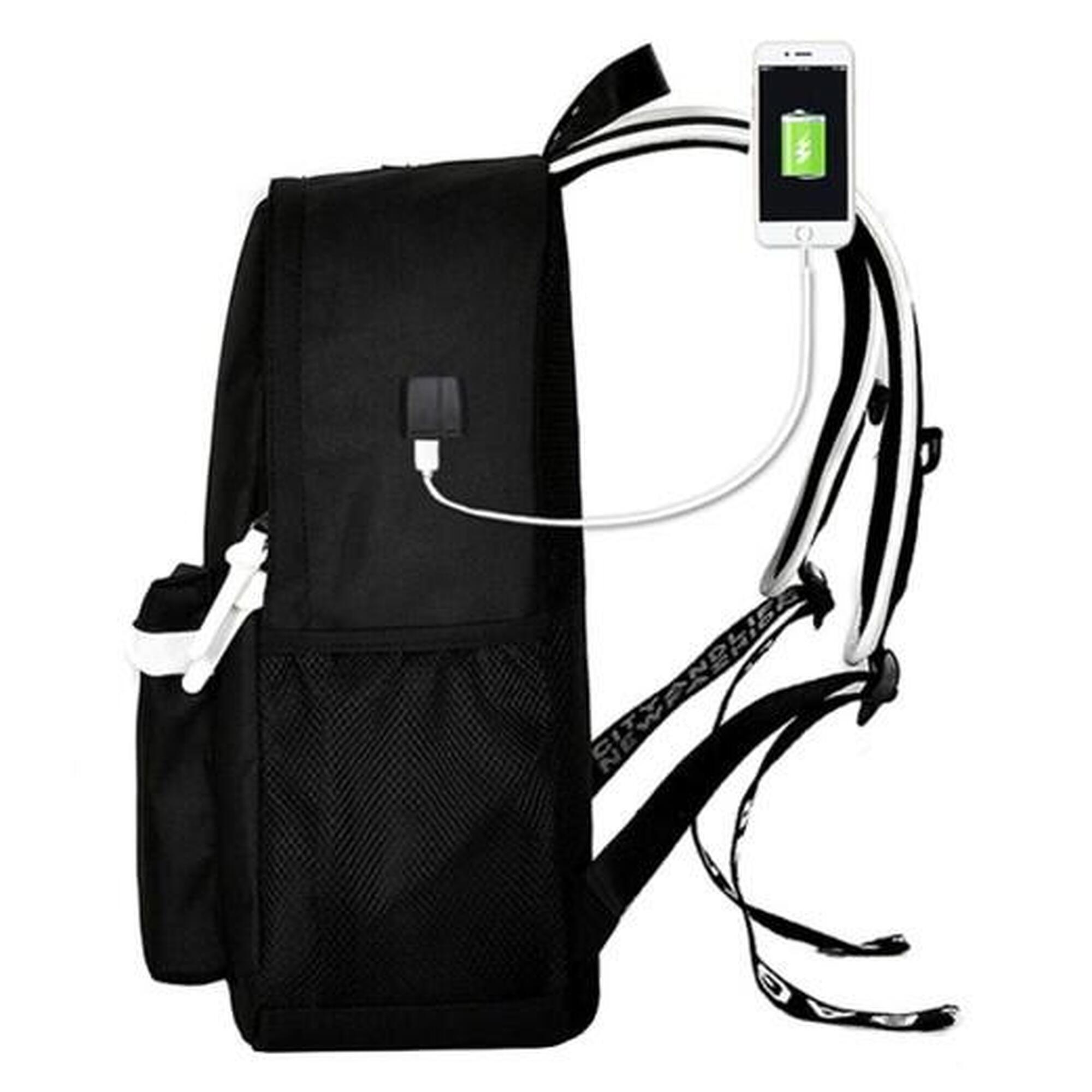Rucsac școală băieți, 19L, LED, elemente reflectorizante