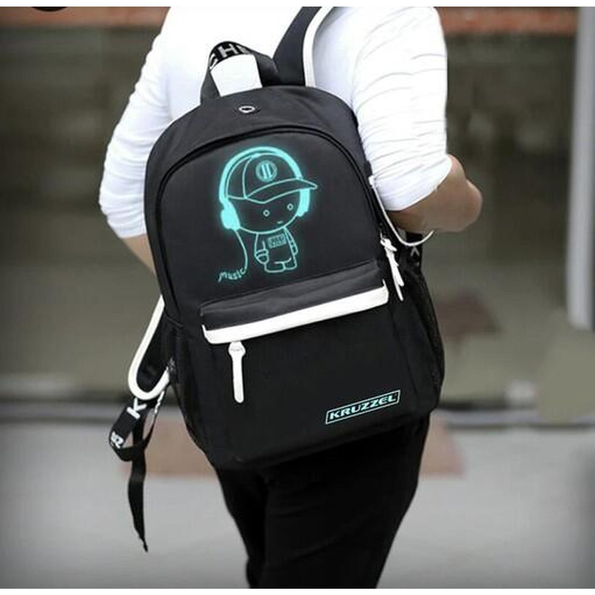 Rucsac școală băieți, 19L, LED, elemente reflectorizante