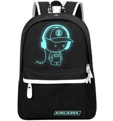 Jungen-Rucksack mit Reflektoren für die Schule 19 Liter mit LED