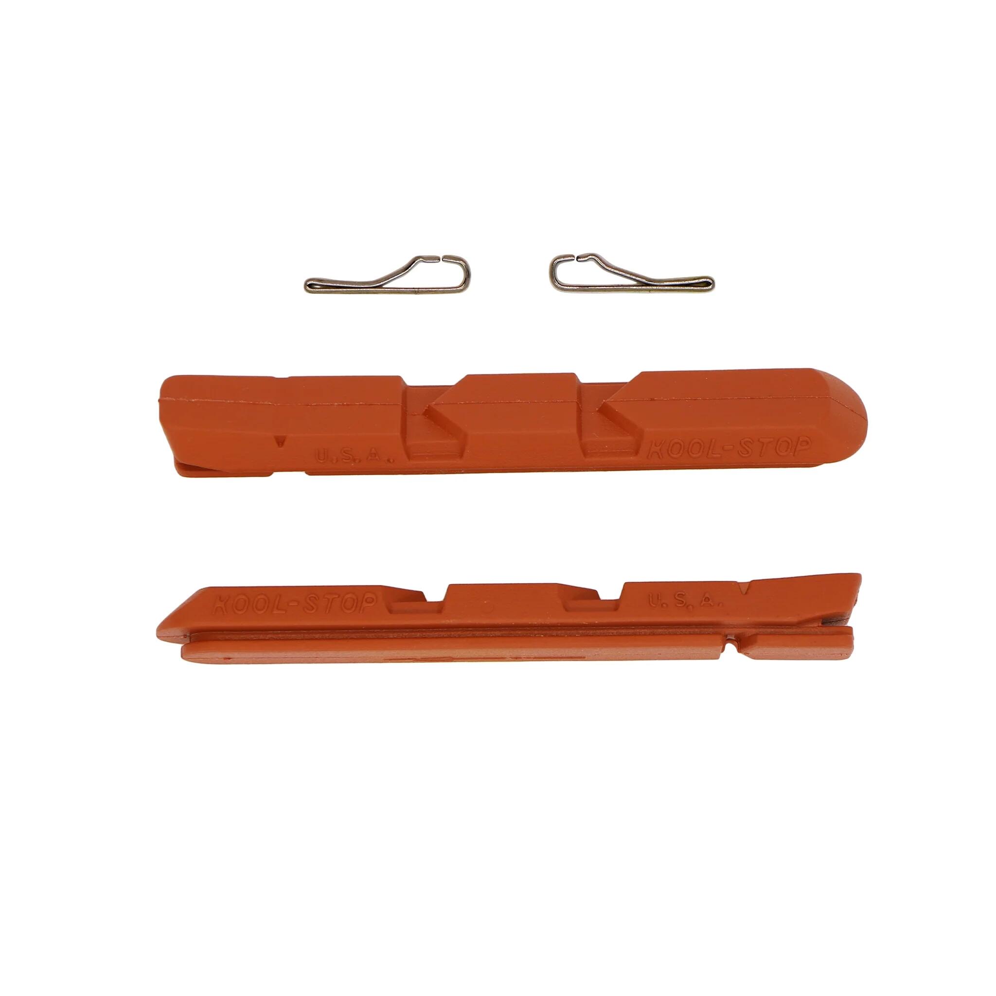 KOOL-STOP V Brake Bicycle Brake Pad Inserts Salmon