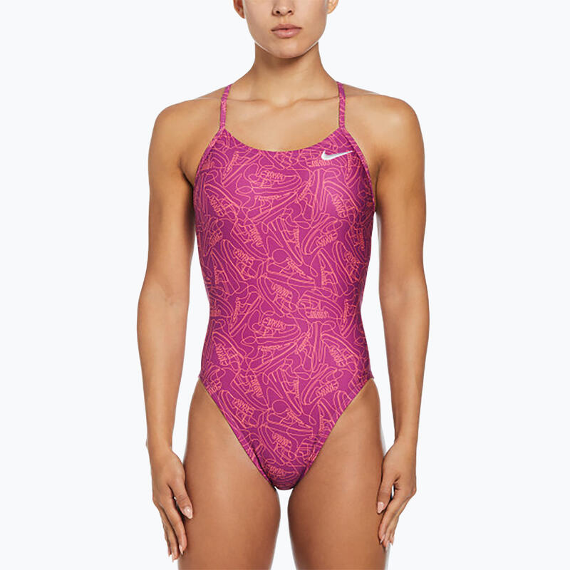 Dámské jednodílné plavky Hydrastrong Multi Print Cutout