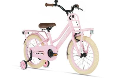 Cortego liberty meisjesfiets 16 inch roze kinderfiets met zijwielen