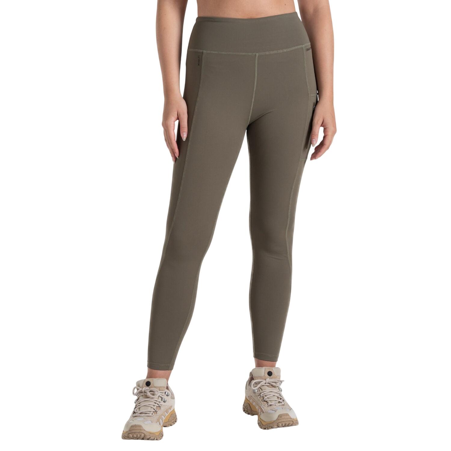 Womens/Ladies Adeena Nosilife Leggings (Wild Olive) 3/4