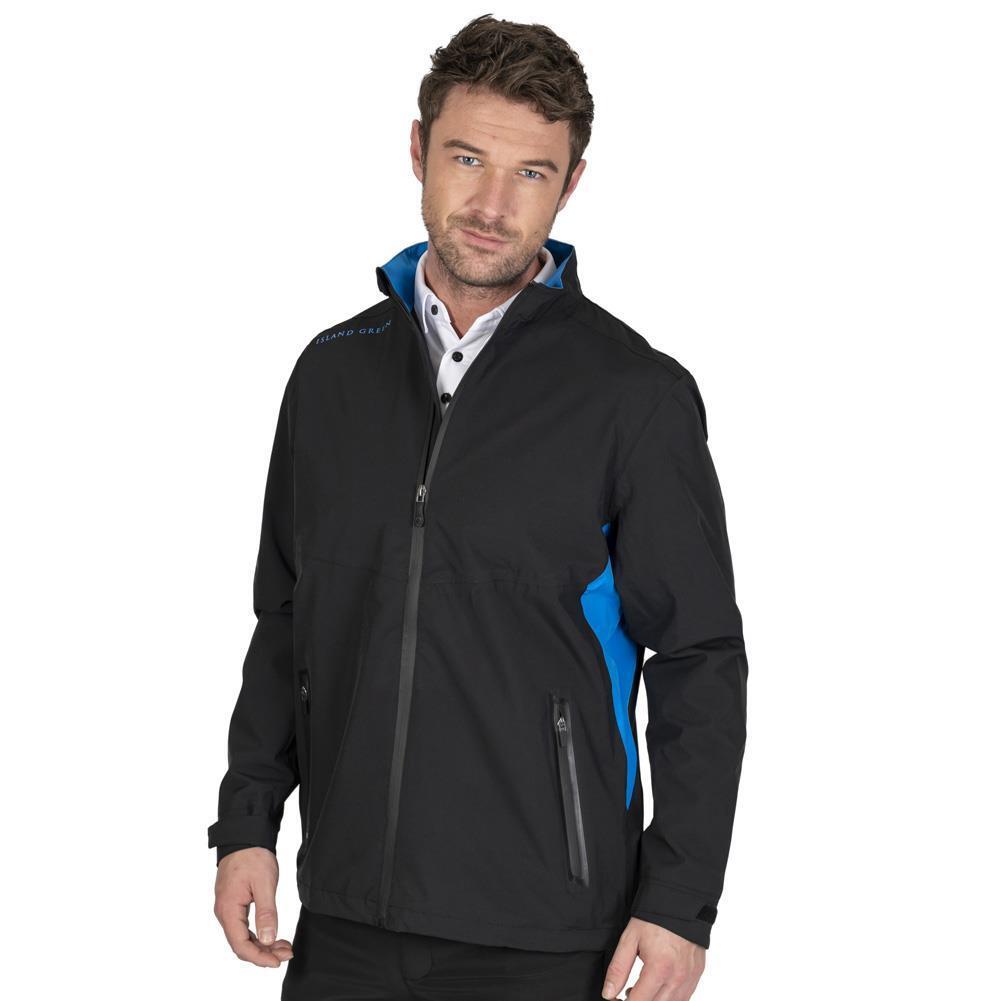 Jacke, wasserfest für Emblem Herren Schwarz/Türkis 4/4
