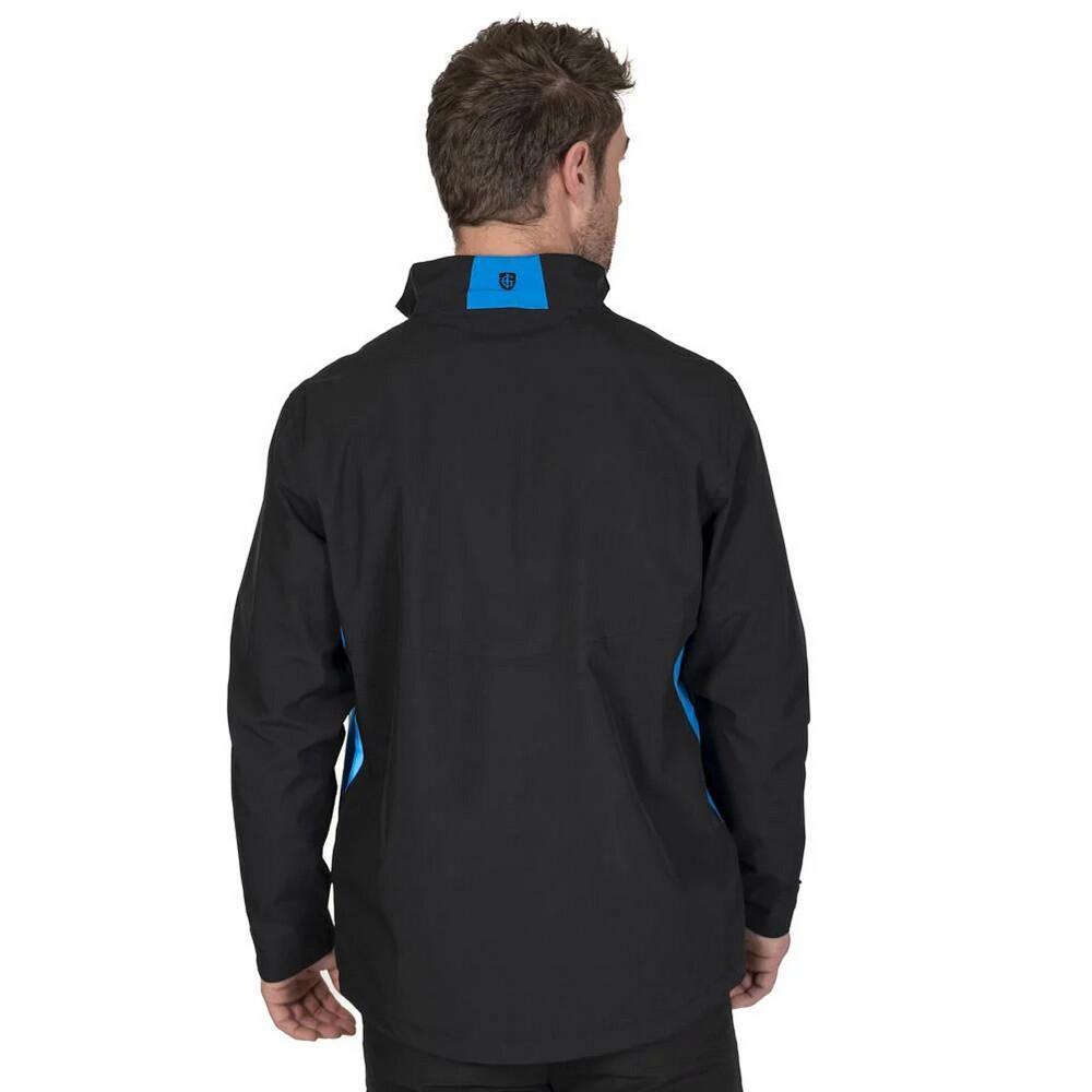 Jacke, wasserfest für Emblem Herren Schwarz/Türkis 3/4