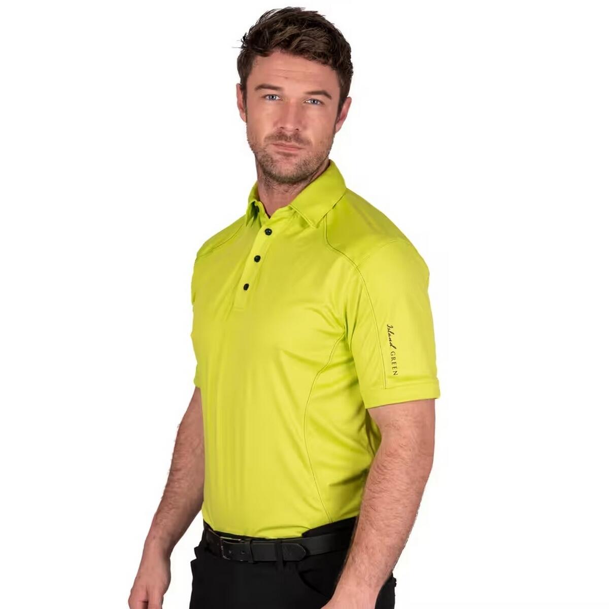 Poloshirt Abgesteppt für Emblem Herren Limone 4/4