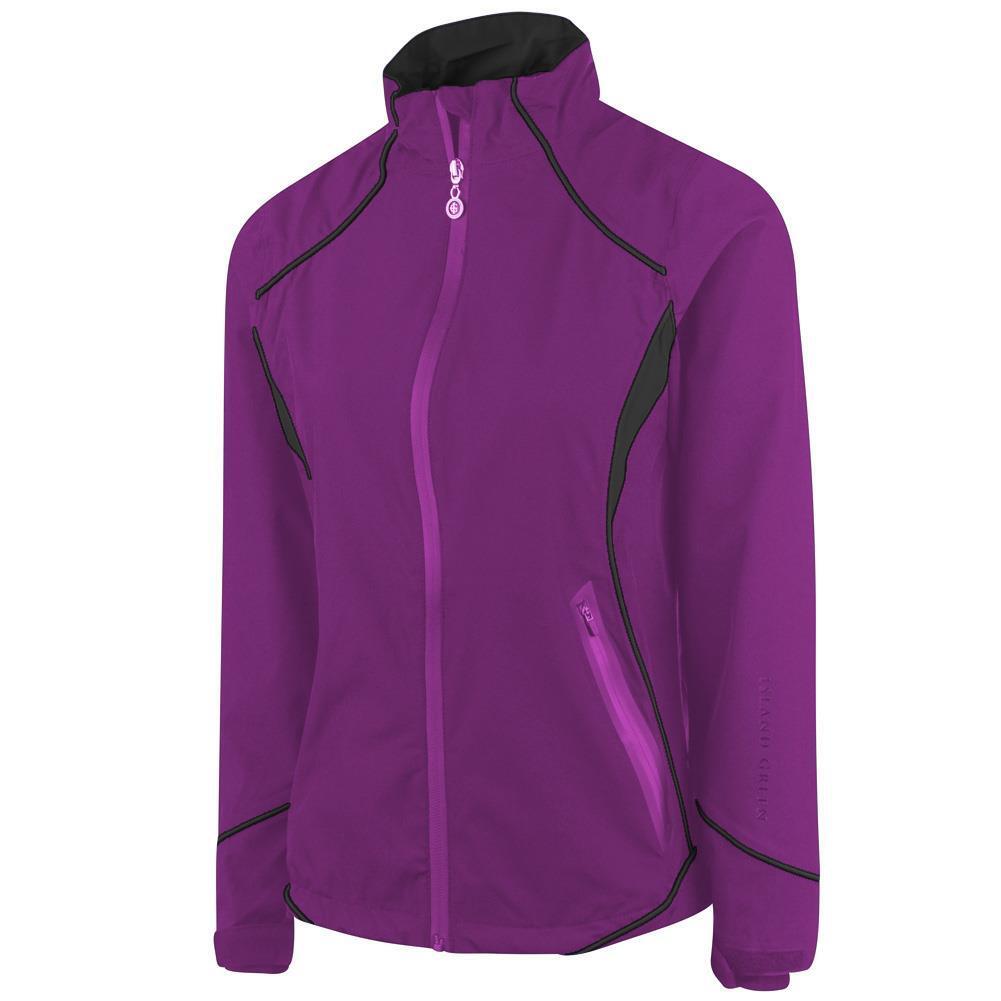 ISLAND GREEN Womens/Ladies Stretch Golf Waterproof Jacket (Orchid)