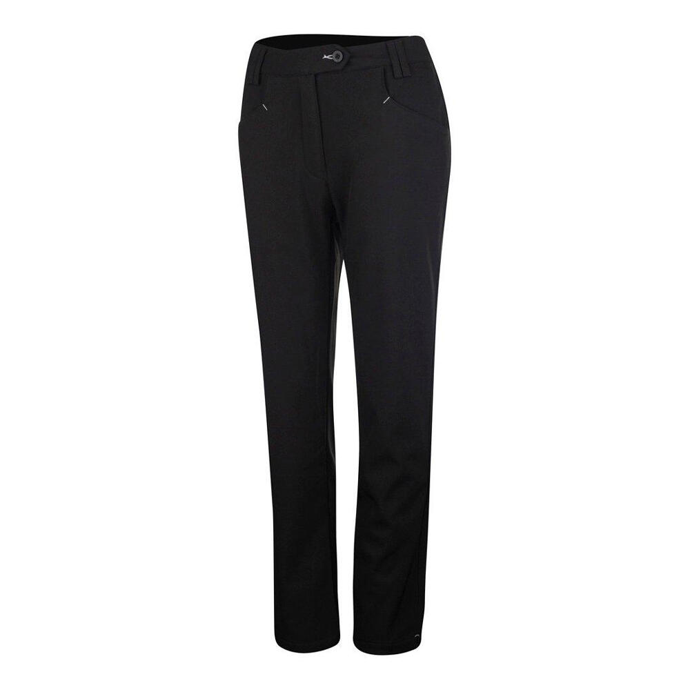 ISLAND GREEN Womens/Ladies Bonded All Weather Golf Trousers (Black)