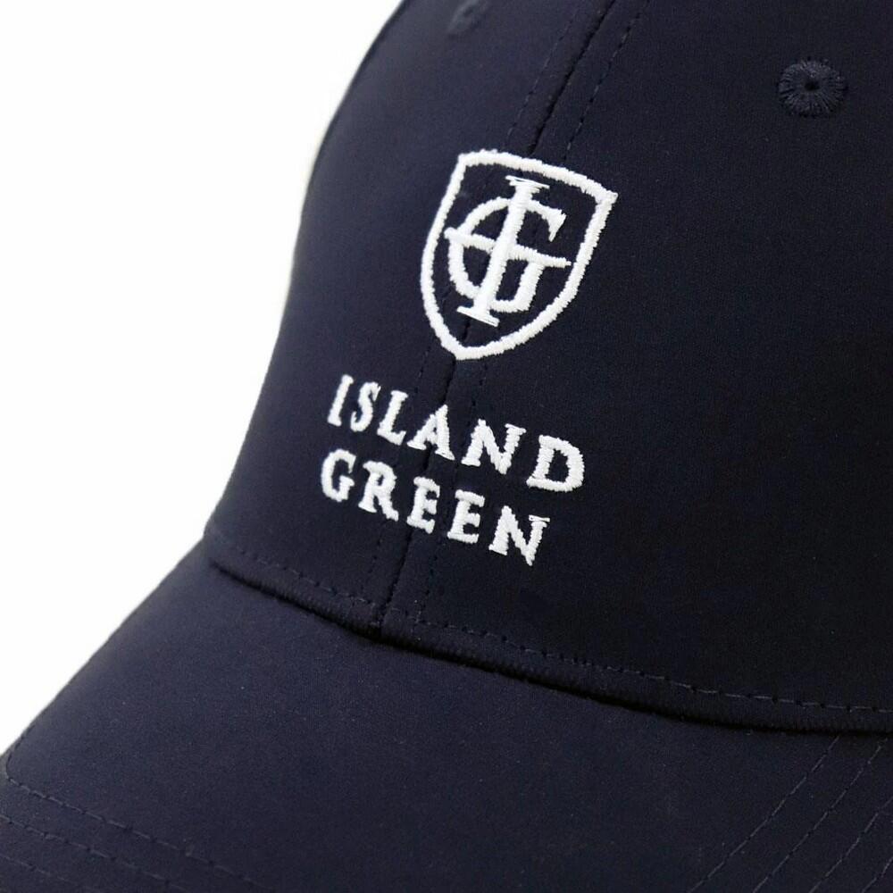 Hut Abgerundeter Kopf für Emblem Herren Marineblau 3/4