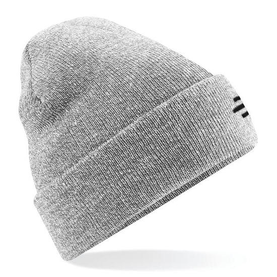 chapeau d'hiver lisse adulte sport running ski gris