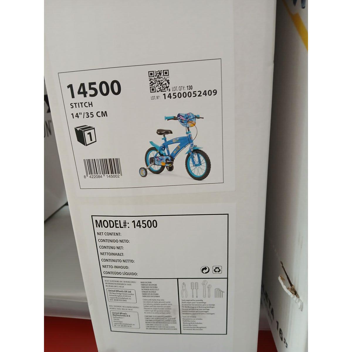Bicicleta Infantil Toimsa Stitch Azul 2/2