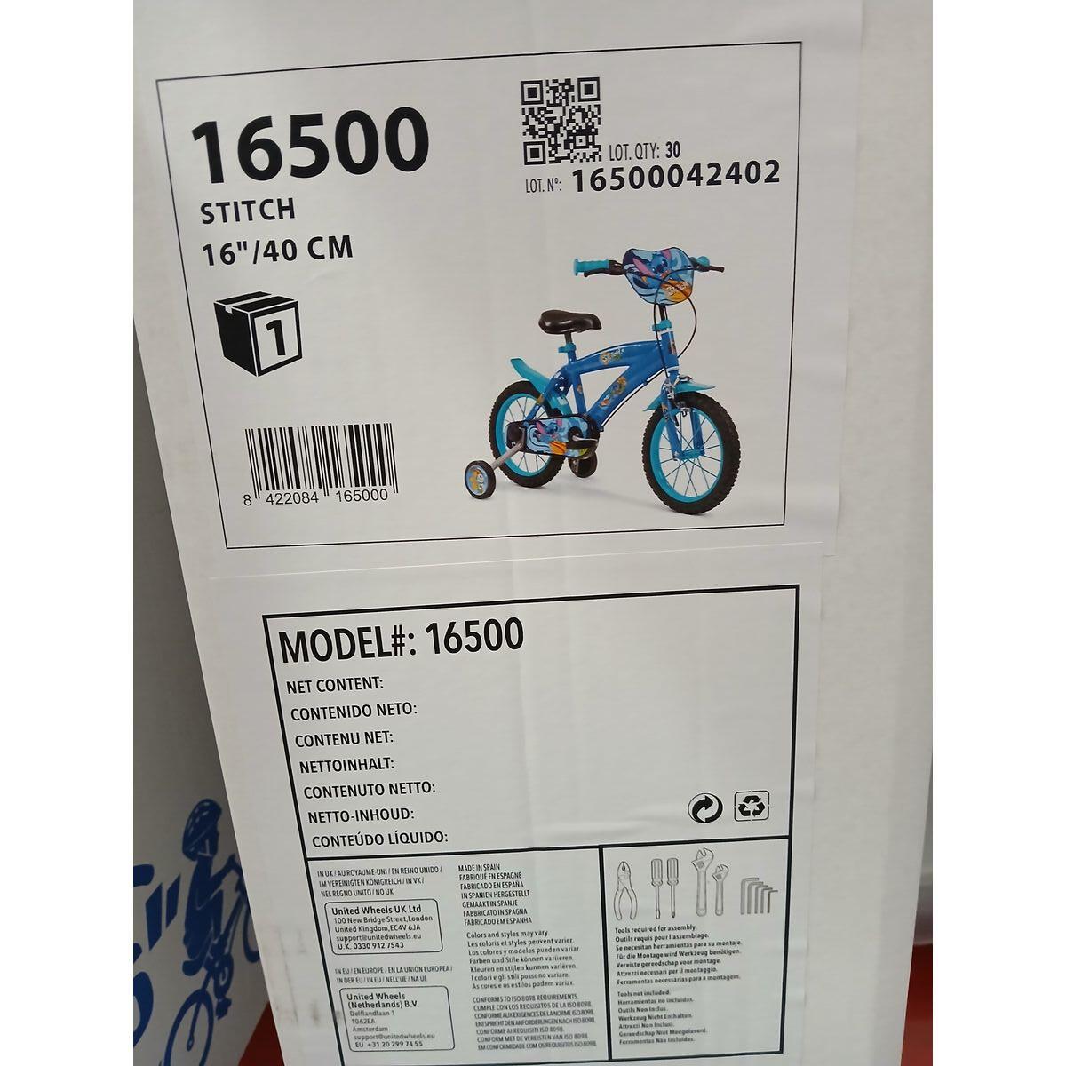 Bicicleta Infantil Toimsa Stitch Azul 2/2