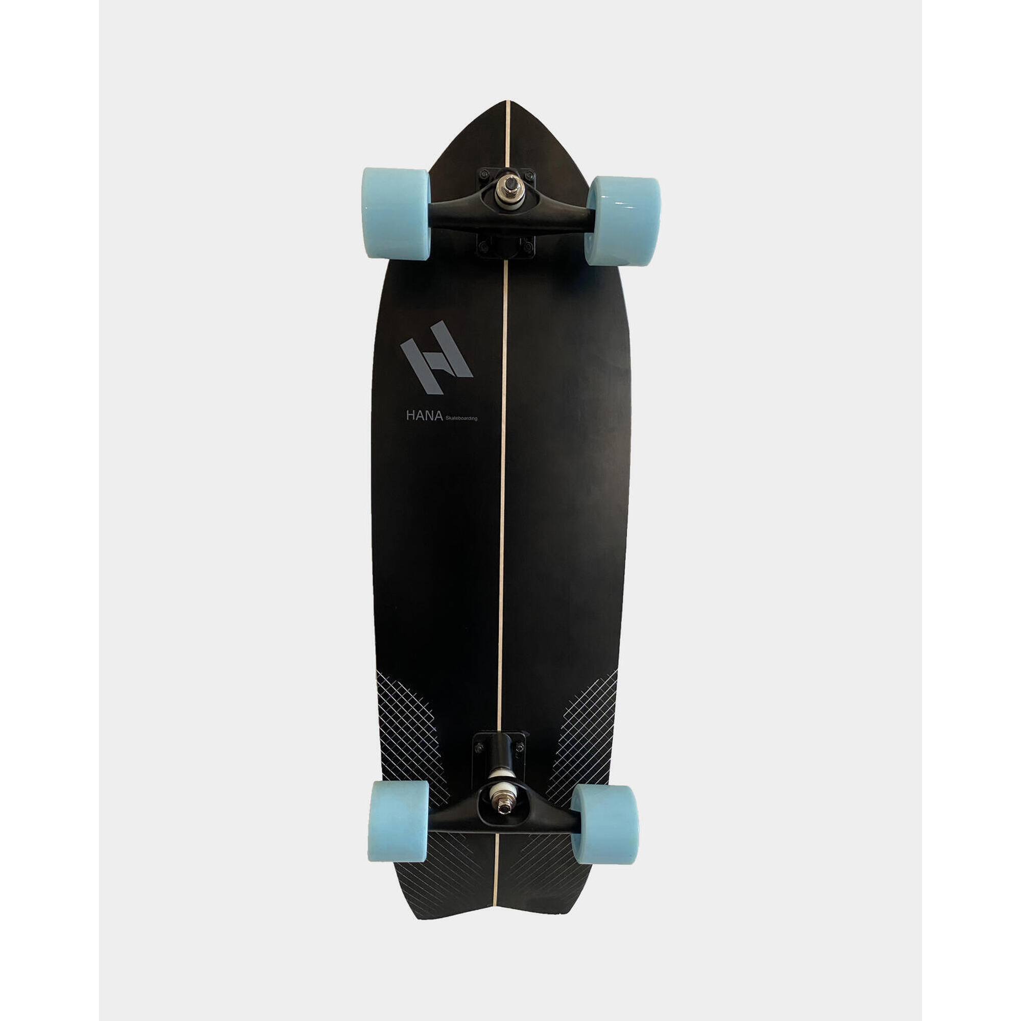 Hana Outdoors - Skate Cruiser Hana Outdoors | Black 33′ – Trucks Cx4 - Cruiser Skate - Noir - Decathlon
