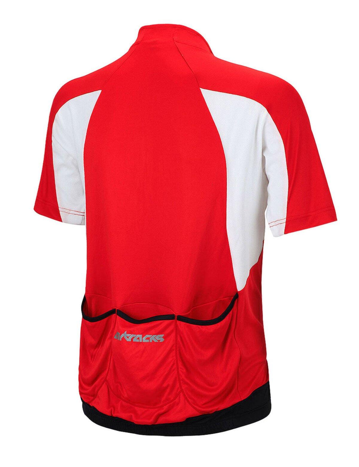Herren Fahrradtrikot Kurzarm Radtrikot Pro T Rot 2/4