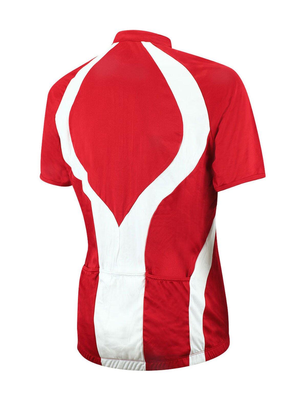 Herren Fahrradtrikot Kurzarm Radtrikot Team Rot 2/4
