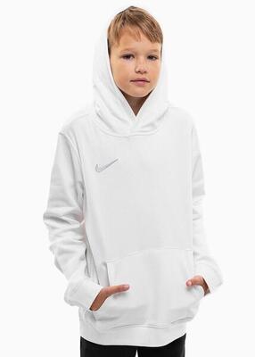 Felpa con cappuccio junior ( fleece) nike bianco