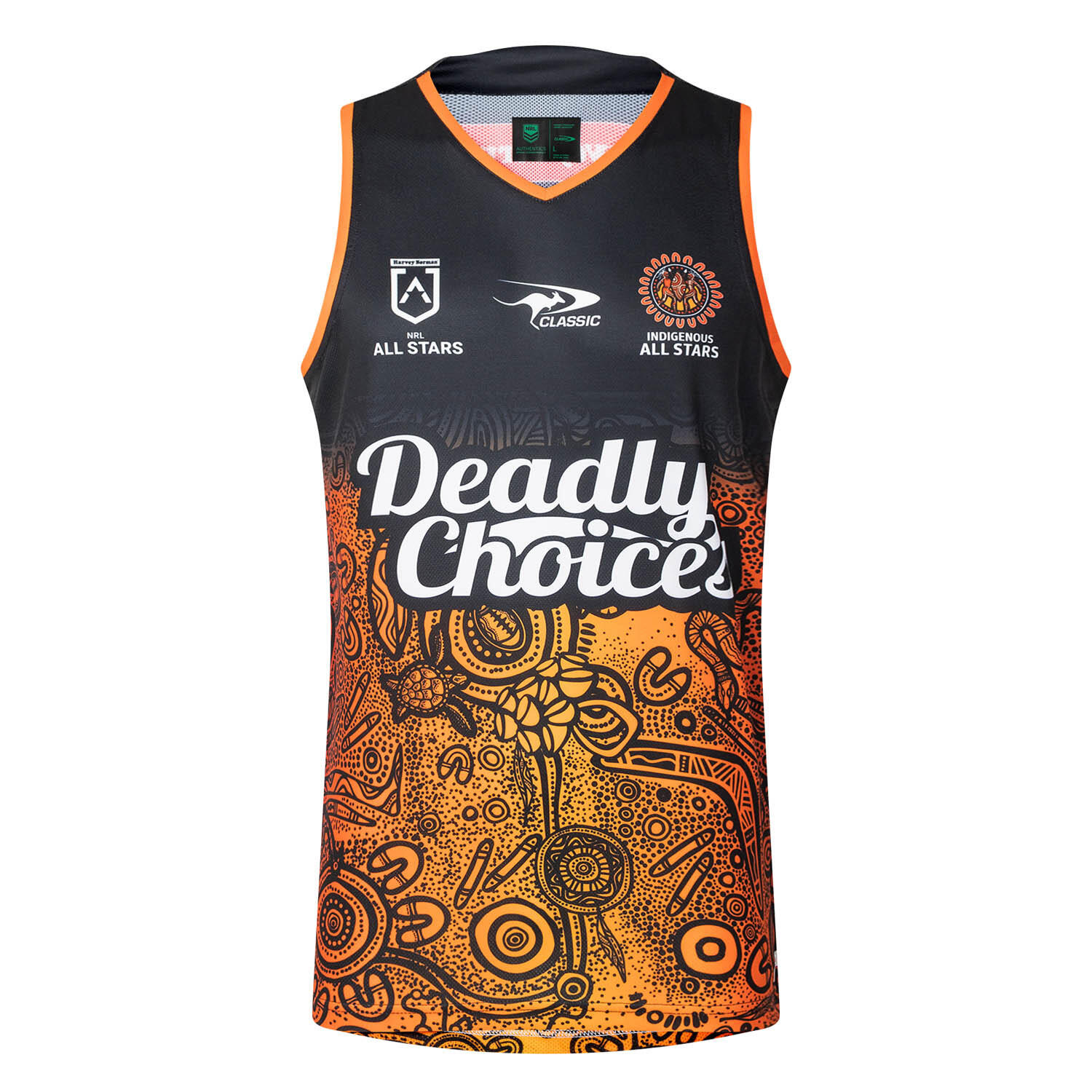 CLASSIC Heren Pro Indigenous 1-retail Nrl All Stars Trainingssinglet