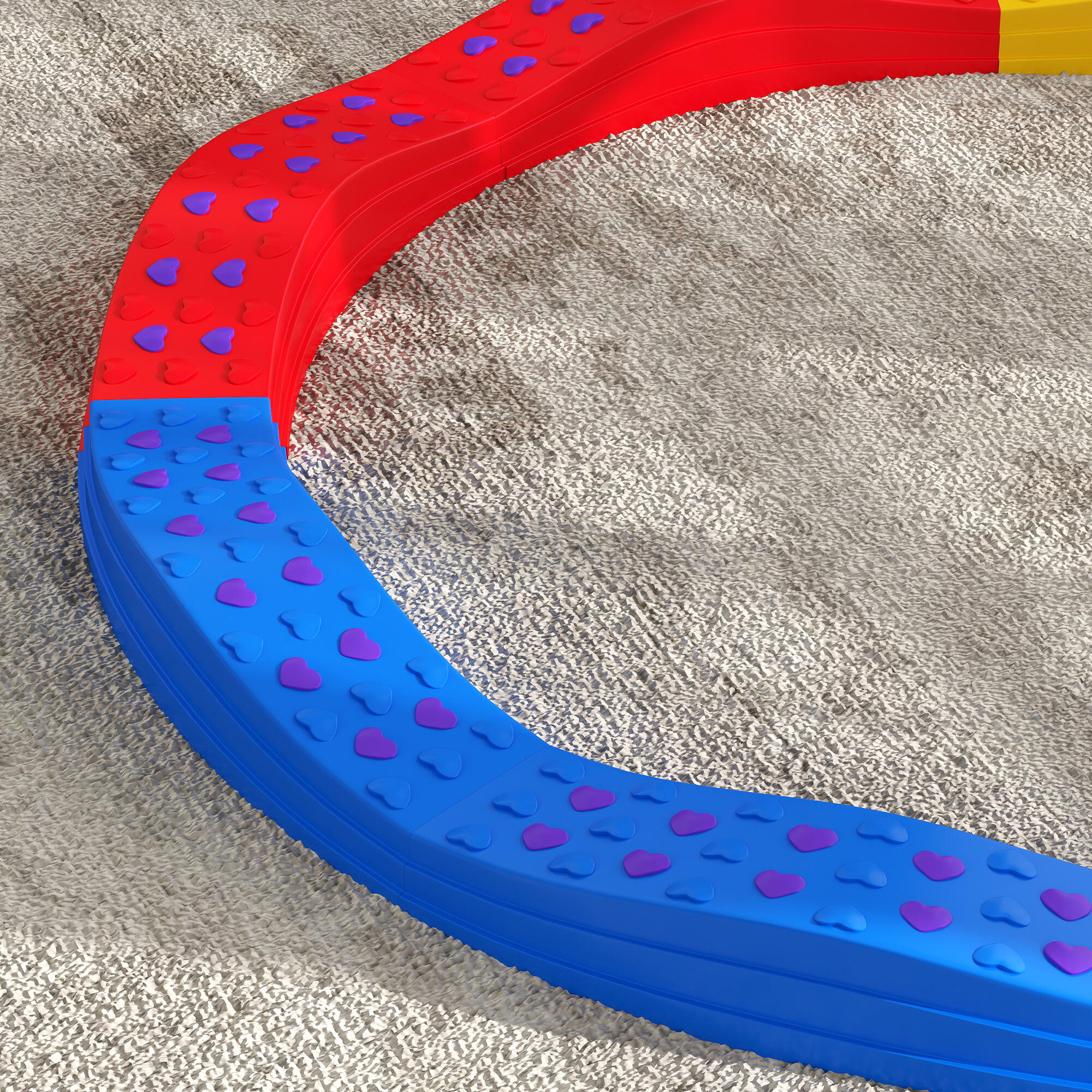 Traves de equilibrio para crianças ø125x8 cm multicor AIYAPLAY 5/7