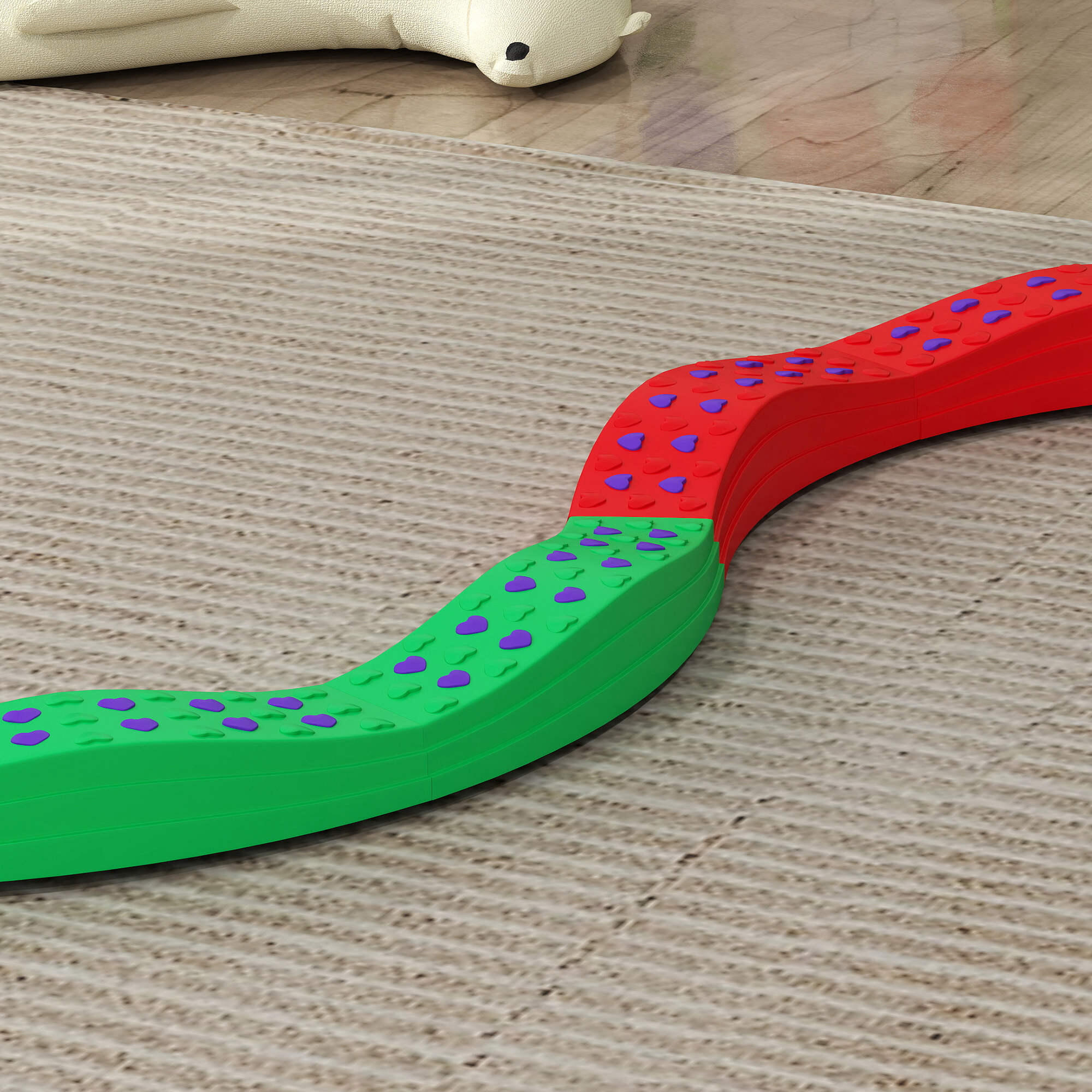 Traves de equilibrio para crianças ø125x8 cm multicor AIYAPLAY 4/7