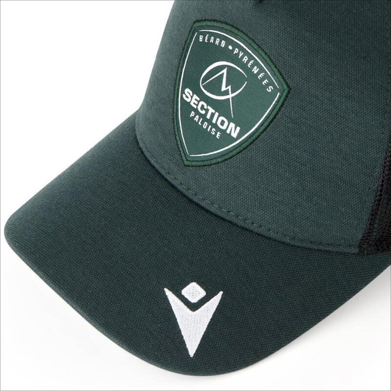 Casquette Trucker Officielle Section Paloise 2024/25 Macron Vert Et Noir