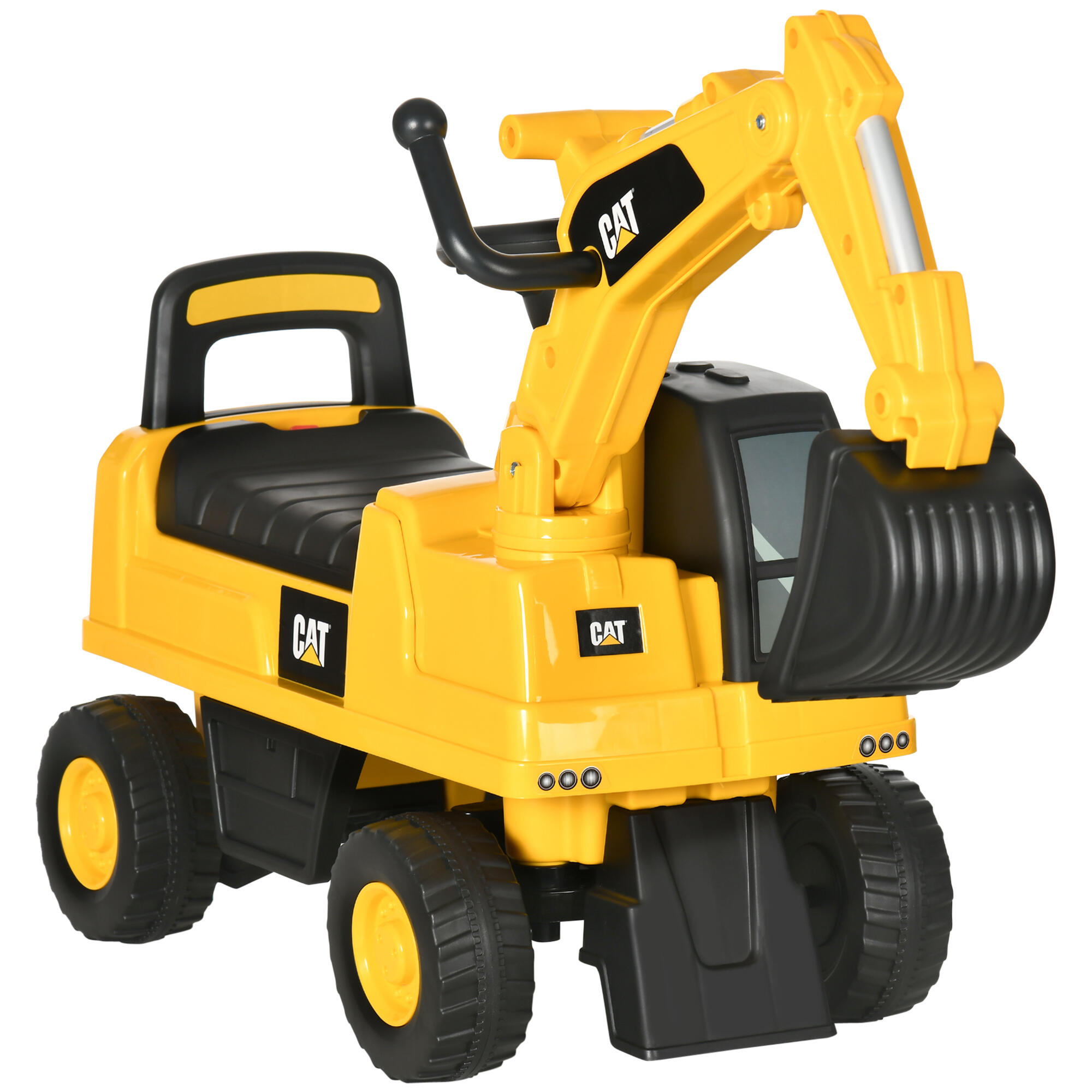 HOMCOM Escavadora 85x27,5x47,5 cm amarelo HOMCOM