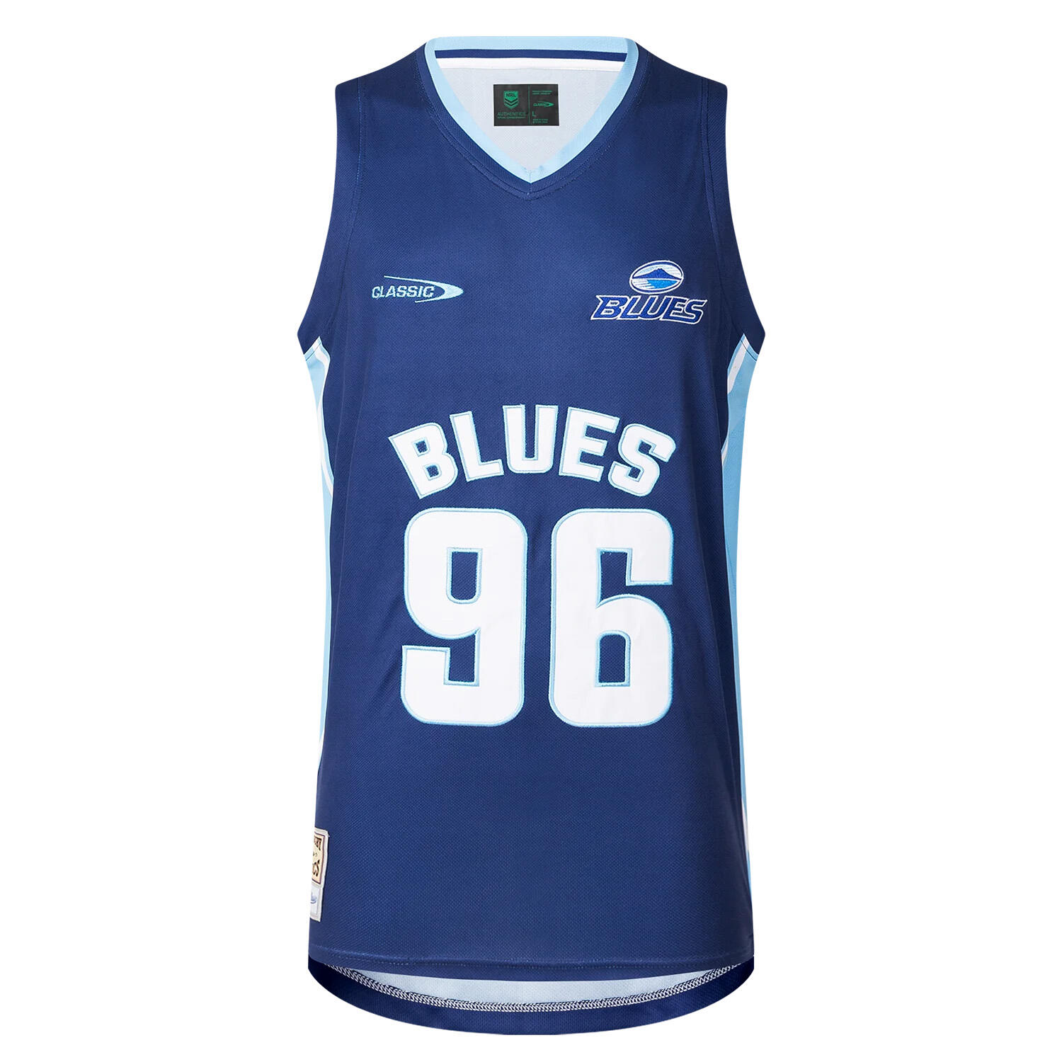 CLASSIC Canotta Basketball Uomo Blues Super Rugby Blu