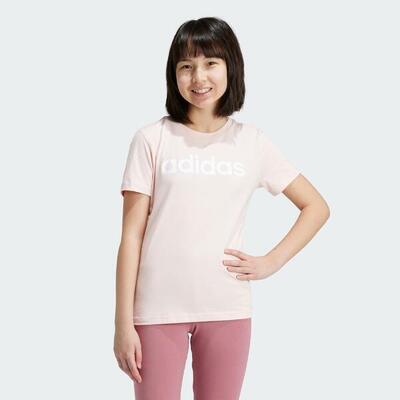 Essentials linear logo katoenen slim-fit t-shirt