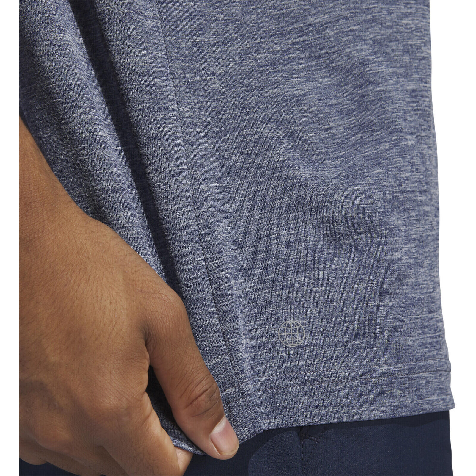 T-shirt adidas Poloshirt Performance Drive Heather, Bleu, Hommes 3/7