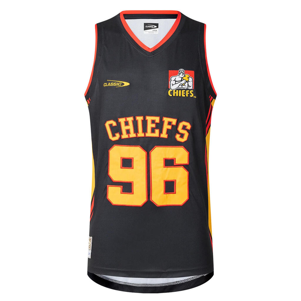 Men\'s Basketball Tank Chiefs Super Rugby Noir
