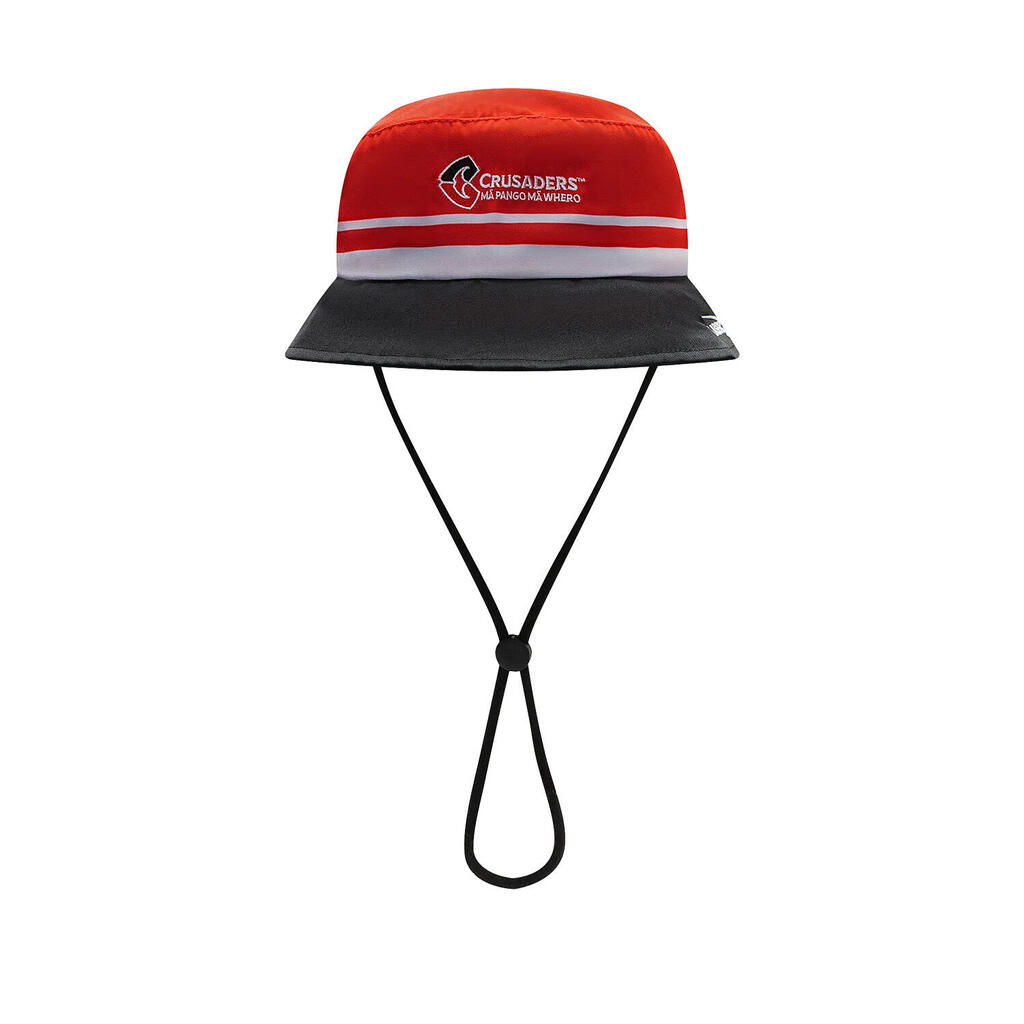 Crusaders Supporter Bucket Hat Super Rugby Rouge et noir