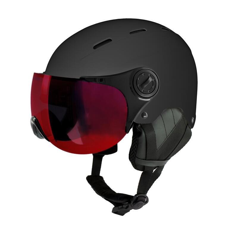 Sí/snowboard sisak Sinner Typhoon Visor, matt fekete, L