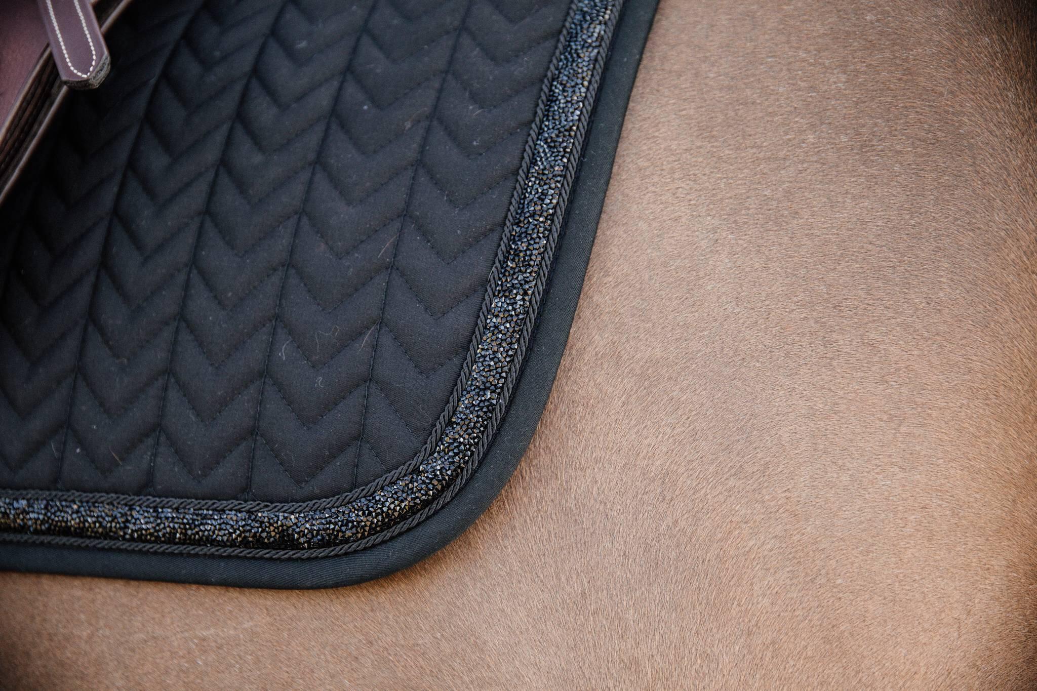 Tapis glitter stone dressage navy 5/7