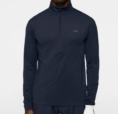 J. Lindeberg Herren Luke Quarter Zip Mid Layer. Marine