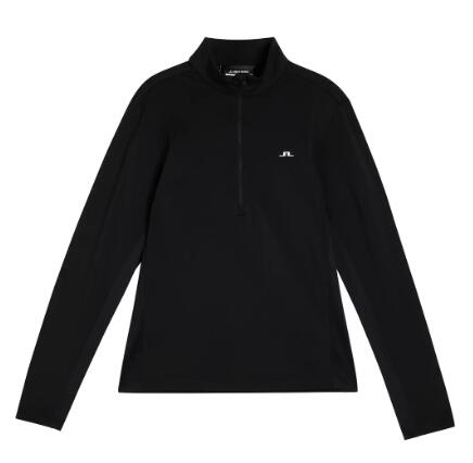 J. Lindeberg Homem Luke Quarter Zip Mid Layer, Preto 2/5
