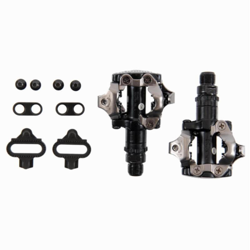 Shimano M520 SPD Pedals with SPD Cleats Black SHIMANO Decathlon