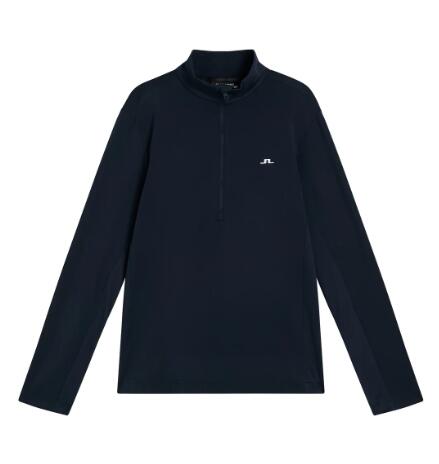 J. Lindeberg Herren Luke Quarter Zip Mid Layer, Marine 2/4