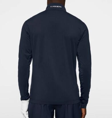 J. Lindeberg Herren Luke Quarter Zip Mid Layer, Marine 3/4