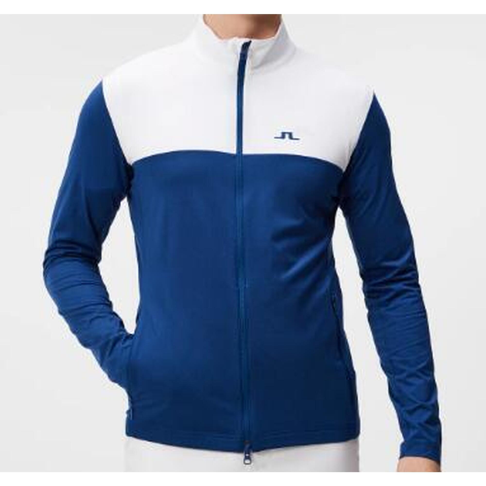 J. Lindeberg Hommes Banks Mid Layer, Bleu