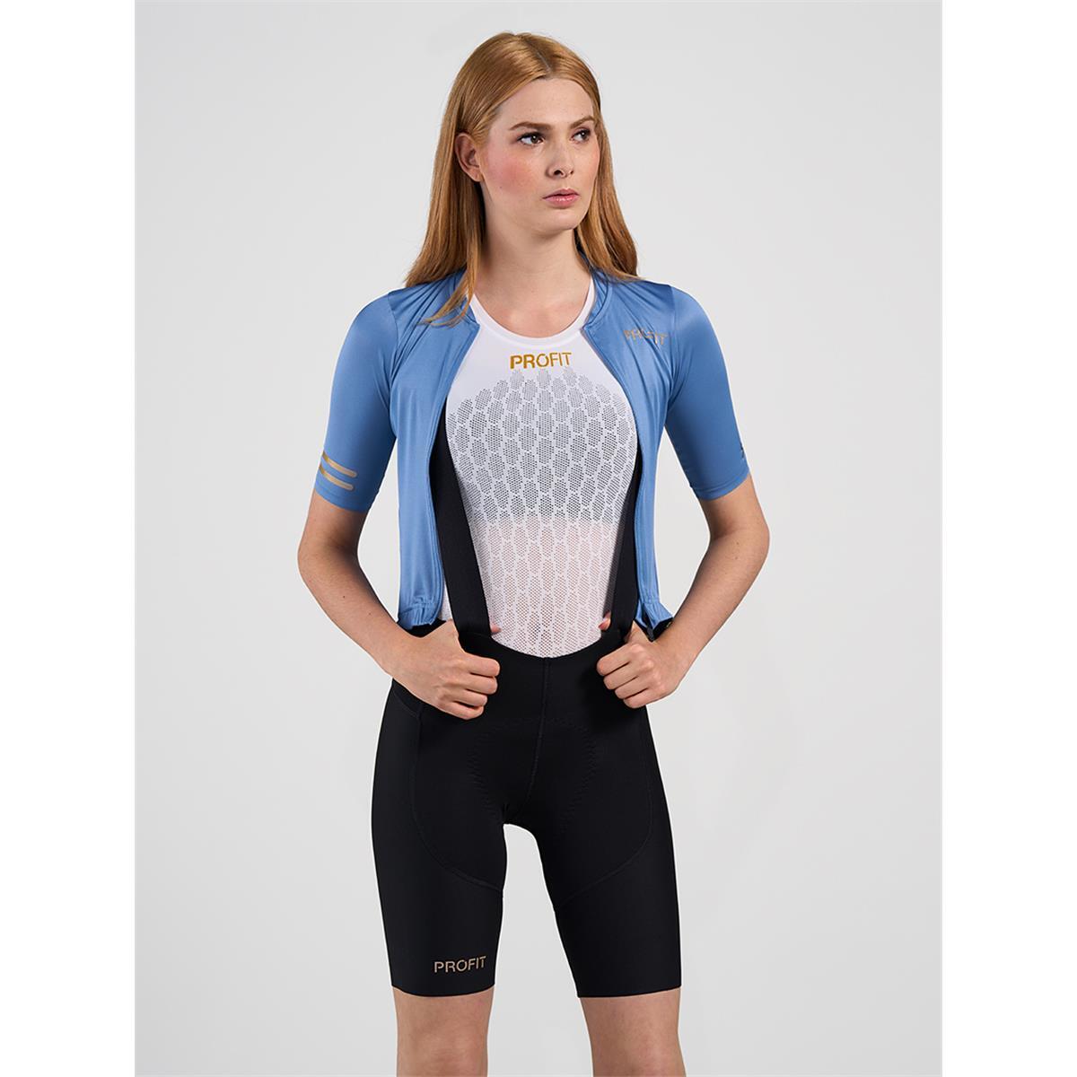 Culotte corto de ciclismo con tirantes mujer Profit Summer negro Spiuk 2/4