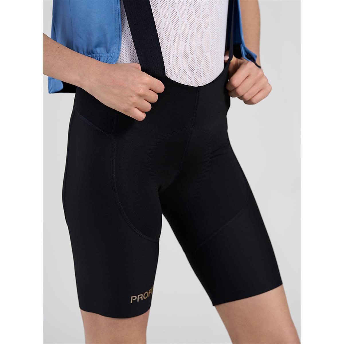 Culotte corto de ciclismo con tirantes mujer Profit Summer negro Spiuk 3/4
