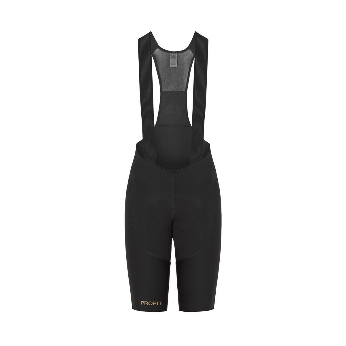 Culotte corto de ciclismo con tirantes mujer Profit Summer negro Spiuk 1/4